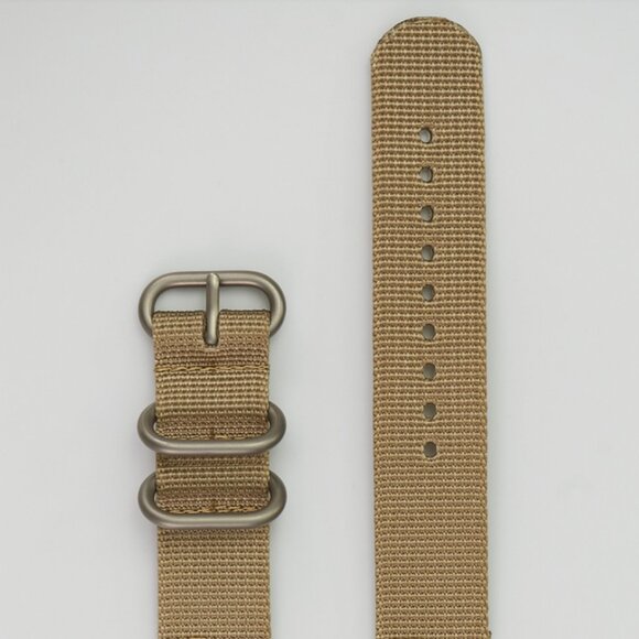 Hadley-Roma 22mm Sand Color Men's Nylon Watch Strap/Band, MS4401 - Picture 1 of 1